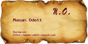 Masan Odett névjegykártya